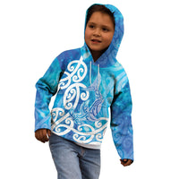 Hammerhead Shark Tattoo New Zealand Kid Hoodie Maori Galaxy Mangopare Pattern