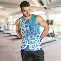 Hammerhead Shark Tattoo New Zealand Men Tank Top Maori Galaxy Mangopare Pattern