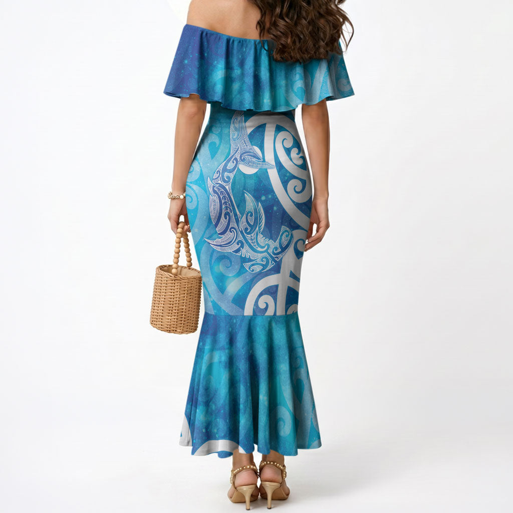 Hammerhead Shark Tattoo New Zealand Mermaid Dress Maori Galaxy Mangopare Pattern