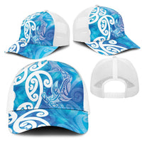 Hammerhead Shark Tattoo New Zealand Mesh Trucker Cap Maori Galaxy Mangopare Pattern