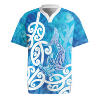 Hammerhead Shark Tattoo New Zealand Rugby Jersey Maori Galaxy Mangopare Pattern