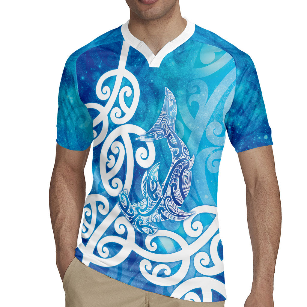 Hammerhead Shark Tattoo New Zealand Rugby Jersey Maori Galaxy Mangopare Pattern