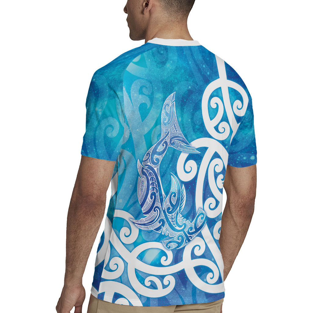 Hammerhead Shark Tattoo New Zealand Rugby Jersey Maori Galaxy Mangopare Pattern