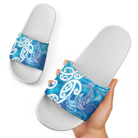 Hammerhead Shark Tattoo New Zealand Slide Sandals Maori Galaxy Mangopare Pattern