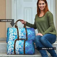 Hammerhead Shark Tattoo New Zealand Travel Bag Maori Galaxy Mangopare Pattern