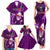 Samoa Rugby Family Matching Tank Maxi Dress and Hawaiian Shirt Manu Samoa Ula Fala Dabbing Ball Polynesian Purple Version LT14 Purple - Polynesian Pride