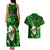 Samoa Rugby Couples Matching Tank Maxi Dress and Hawaiian Shirt Manu Samoa Ula Fala Dabbing Ball Polynesian Green Version LT14 - Polynesian Pride
