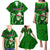 Samoa Rugby Family Matching Puletasi Dress and Hawaiian Shirt Manu Samoa Ula Fala Dabbing Ball Polynesian Green Version LT14 Green - Polynesian Pride