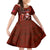 Samoa Rugby Kid Short Sleeve Dress Manu Samoa Ula Fala Dabbing Ball Polynesian Red Version LT14 KID Red - Polynesian Pride