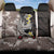 Brown and Black Hawaii Shark Tattoo Back Car Seat Cover Puakenikeni Lei Plumeria Polynesian Pattern - Polynesian Pride