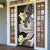 Brown and Black Hawaii Shark Tattoo Door Cover Puakenikeni Lei Plumeria Polynesian Pattern - Polynesian Pride