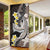 Brown and Black Hawaii Shark Tattoo Door Cover Puakenikeni Lei Plumeria Polynesian Pattern - Polynesian Pride