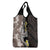 Brown and Black Hawaii Shark Tattoo Grocery Bag Puakenikeni Lei Plumeria Polynesian Pattern - Polynesian Pride