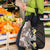Brown and Black Hawaii Shark Tattoo Grocery Bag Puakenikeni Lei Plumeria Polynesian Pattern - Polynesian Pride