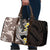 Brown and Black Hawaii Shark Tattoo Travel Bag Puakenikeni Lei Plumeria Polynesian Pattern - Polynesian Pride