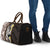 Brown and Black Hawaii Shark Tattoo Travel Bag Puakenikeni Lei Plumeria Polynesian Pattern - Polynesian Pride