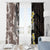 Brown and Black Hawaii Shark Tattoo Window Curtain Puakenikeni Lei Plumeria Polynesian Pattern - Polynesian Pride
