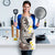 Brown and White Hawaii Shark Tattoo Apron Puakenikeni Lei Plumeria Polynesian Pattern - Polynesian Pride