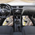 Brown and White Hawaii Shark Tattoo Car Mats Puakenikeni Lei Plumeria Polynesian Pattern - Polynesian Pride