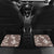 Brown and White Hawaii Shark Tattoo Car Mats Puakenikeni Lei Plumeria Polynesian Pattern - Polynesian Pride