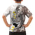 Brown and White Hawaii Shark Tattoo Hawaiian Shirt Puakenikeni Lei Plumeria Polynesian Pattern - Polynesian Pride