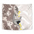 Brown and White Hawaii Shark Tattoo Tapestry Puakenikeni Lei Plumeria Polynesian Pattern - Polynesian Pride