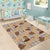 Khaki Palaka Hawaii Cowboy Area Rug Puakenikeni Lei Paniolo Papale Seamless Vibes - Polynesian Pride