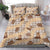Khaki Palaka Hawaii Cowboy Bedding Set Puakenikeni Lei Paniolo Papale Seamless Vibes - Polynesian Pride