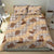 Khaki Palaka Hawaii Cowboy Bedding Set Puakenikeni Lei Paniolo Papale Seamless Vibes - Polynesian Pride