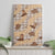 Khaki Palaka Hawaii Cowboy Canvas Wall Art Puakenikeni Lei Paniolo Papale Seamless Vibes - Polynesian Pride
