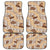 Khaki Palaka Hawaii Cowboy Car Mats Puakenikeni Lei Paniolo Papale Seamless Vibes - Polynesian Pride