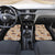 Khaki Palaka Hawaii Cowboy Car Mats Puakenikeni Lei Paniolo Papale Seamless Vibes - Polynesian Pride