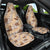 Khaki Palaka Hawaii Cowboy Car Seat Cover Puakenikeni Lei Paniolo Papale Seamless Vibes - Polynesian Pride