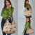 Khaki Palaka Hawaii Cowboy Grocery Bag Puakenikeni Lei Paniolo Papale Seamless Vibes - Polynesian Pride