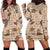 Khaki Palaka Hawaii Cowboy Hoodie Dress Puakenikeni Lei Paniolo Papale Seamless Vibes - Polynesian Pride