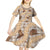 Khaki Palaka Hawaii Cowboy Kid Short Sleeve Dress Puakenikeni Lei Paniolo Papale Seamless Vibes - Polynesian Pride