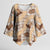 Khaki Palaka Hawaii Cowboy Kimono Sleeve Blouse Puakenikeni Lei Paniolo Papale Seamless Vibes - Polynesian Pride