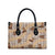 Khaki Palaka Hawaii Cowboy Leather Bag Puakenikeni Lei Paniolo Papale Seamless Vibes - Polynesian Pride