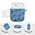 Cyan Palaka Hawaii Cowboy AirPods Case Puakenikeni Lei Paniolo Papale Seamless Vibes - Polynesian Pride