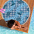 Cyan Palaka Hawaii Cowboy Beach Blanket Puakenikeni Lei Paniolo Papale Seamless Vibes - Polynesian Pride