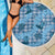 Cyan Palaka Hawaii Cowboy Beach Blanket Puakenikeni Lei Paniolo Papale Seamless Vibes - Polynesian Pride