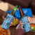 Cyan Palaka Hawaii Cowboy 4 in 1 Can Cooler Tumbler Puakenikeni Lei Paniolo Papale Seamless Vibes - Polynesian Pride