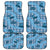 Cyan Palaka Hawaii Cowboy Car Mats Puakenikeni Lei Paniolo Papale Seamless Vibes - Polynesian Pride