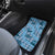 Cyan Palaka Hawaii Cowboy Car Mats Puakenikeni Lei Paniolo Papale Seamless Vibes - Polynesian Pride