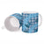 Cyan Palaka Hawaii Cowboy Ceramic Mug Puakenikeni Lei Paniolo Papale Seamless Vibes - Polynesian Pride