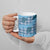 Cyan Palaka Hawaii Cowboy Ceramic Mug Puakenikeni Lei Paniolo Papale Seamless Vibes - Polynesian Pride