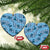 Cyan Palaka Hawaii Cowboy Ceramic Ornament Puakenikeni Lei Paniolo Papale Seamless Vibes - Polynesian Pride