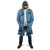Cyan Palaka Hawaii Cowboy Cloak Puakenikeni Lei Paniolo Papale Seamless Vibes - Polynesian Pride