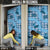 Cyan Palaka Hawaii Cowboy Door Cover Puakenikeni Lei Paniolo Papale Seamless Vibes - Polynesian Pride