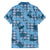 Cyan Palaka Hawaii Cowboy Family Matching Off The Shoulder Long Sleeve Dress and Hawaiian Shirt Puakenikeni Lei Paniolo Papale Seamless Vibes - Polynesian Pride